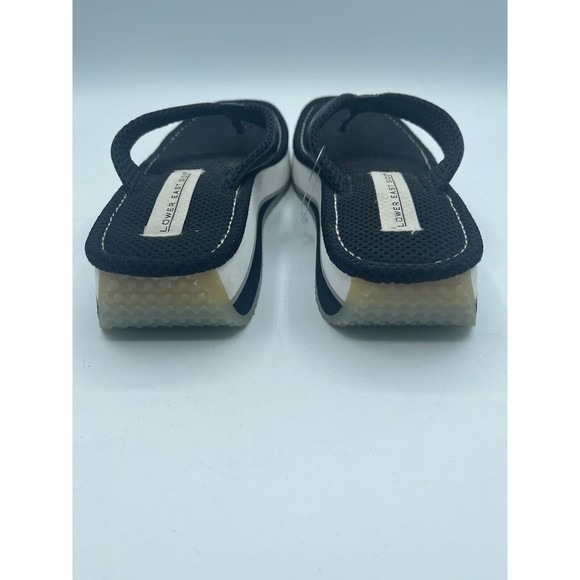 Y2K Vintage Lower East Side Women's Flip Flop Platform Sandals - BLACK, Size 8.5 - Picture 9 of 13